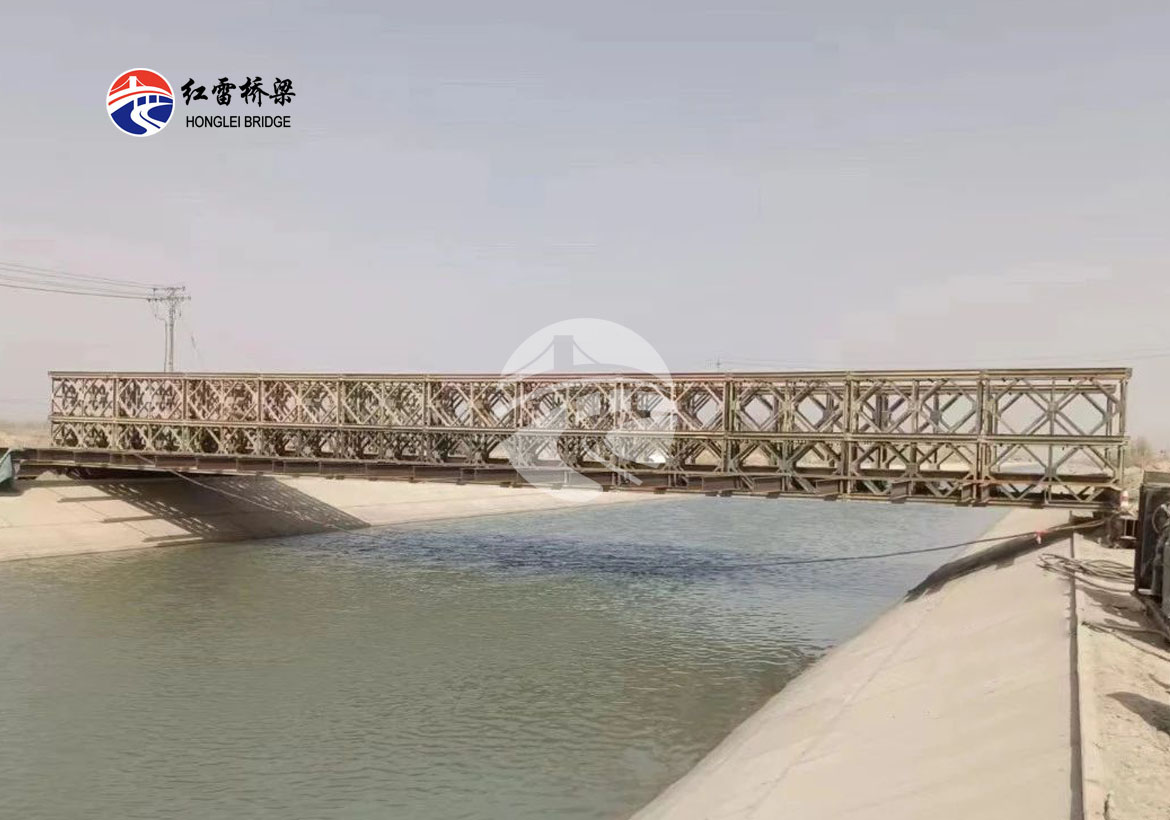 G3036阿克苏至阿拉尔高速下承式钢便桥