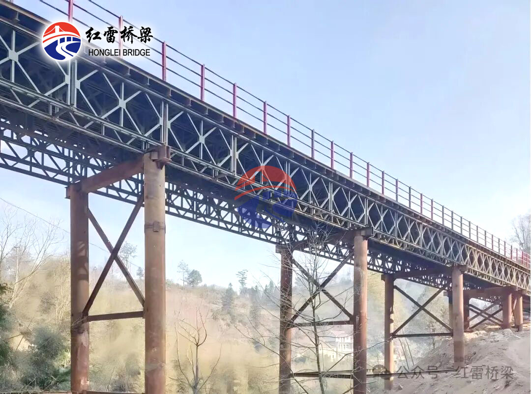 安徽六安安吉至旌德高速——再度施工钢便桥两座