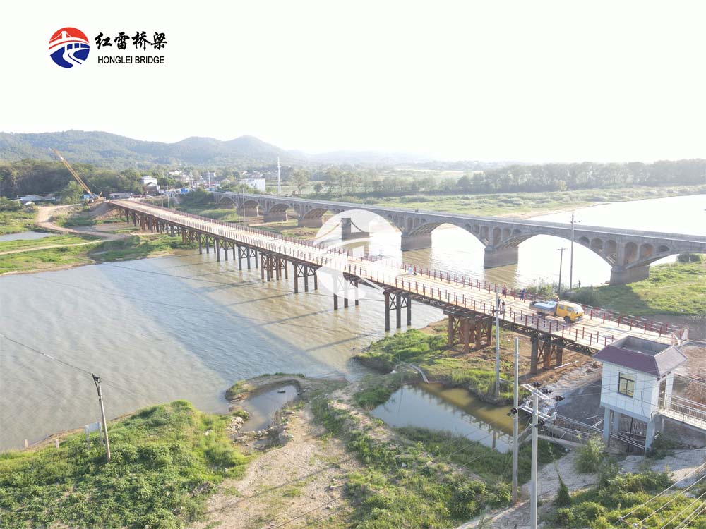安徽安庆S462宜秀段练潭桥危旧桥梁改造工程钢便桥